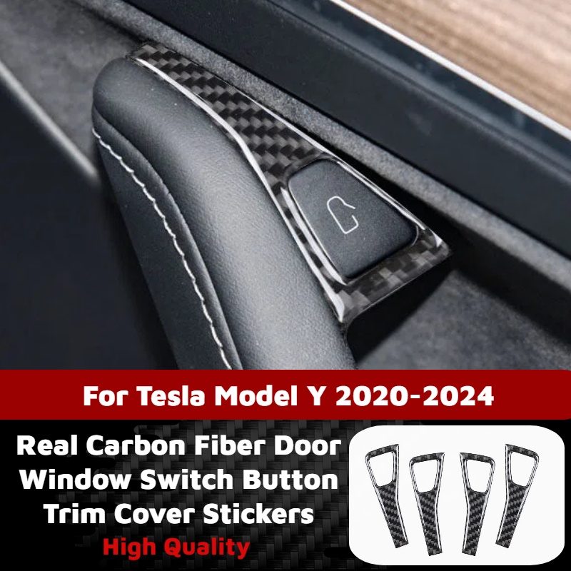 Interior Design Mood Board - Real Carbon Fiber Door Window Switch