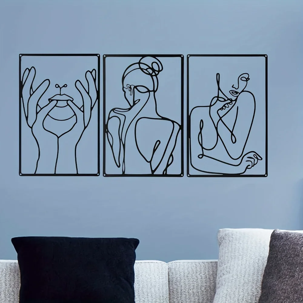 3pcs Stunning Line Drawing Dec - Interior Design Product recension och pris