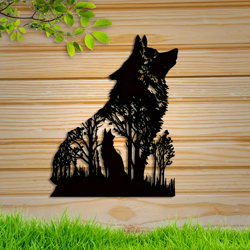 HelloYoung Wolf Decor Black Wo - Interior Design Product recension och pris