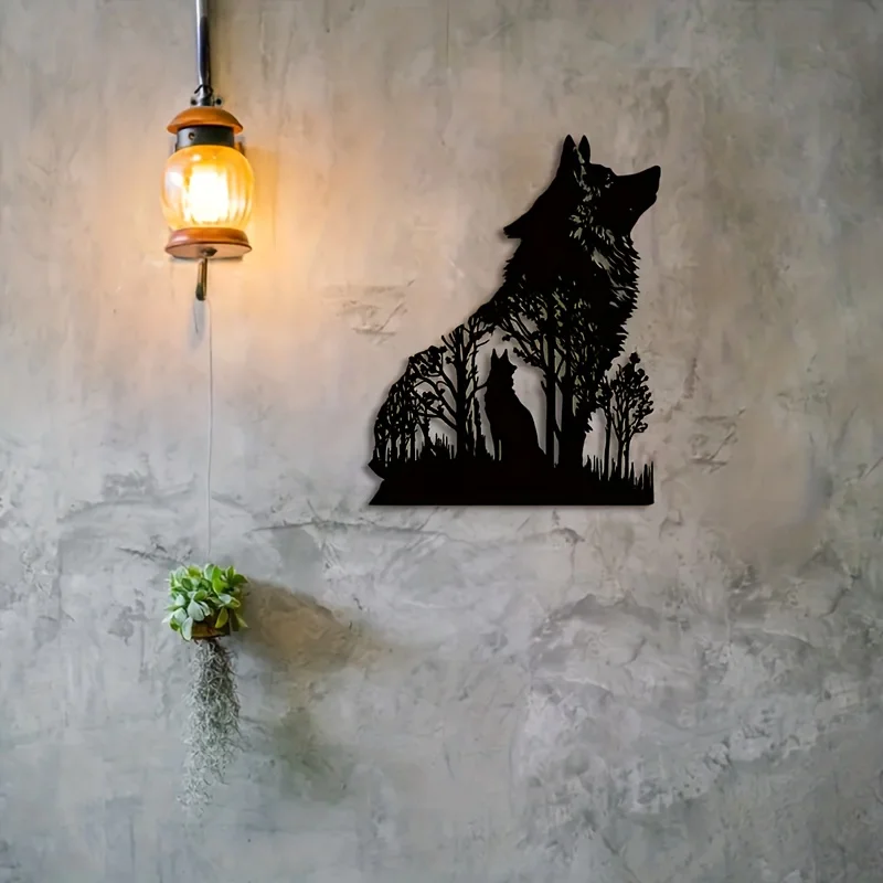 HelloYoung Wolf Decor Black Wo - Interior Design Product recension och pris