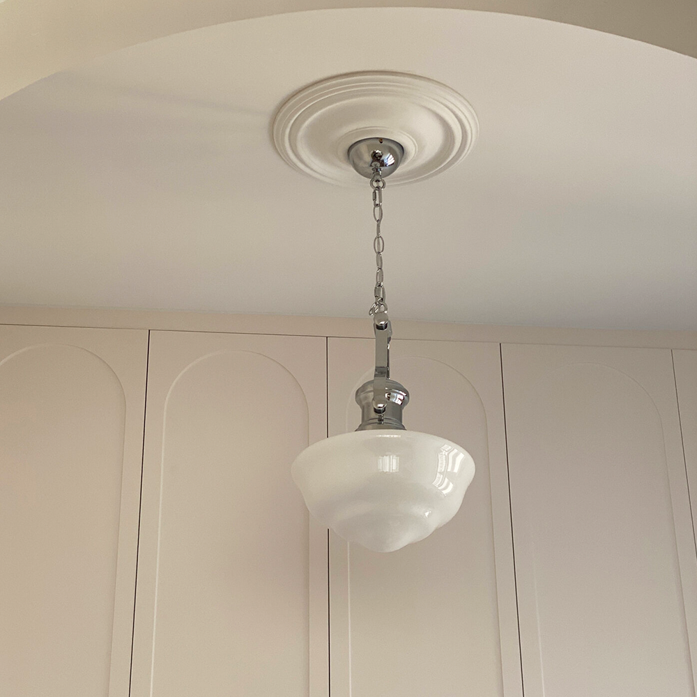 French PU Lamp Panel Round Lam - Interior Design Product recension och pris