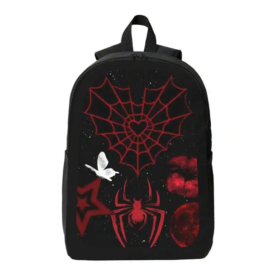Gothic Spider Web Backpack Red - Interior Design Web recension och pris