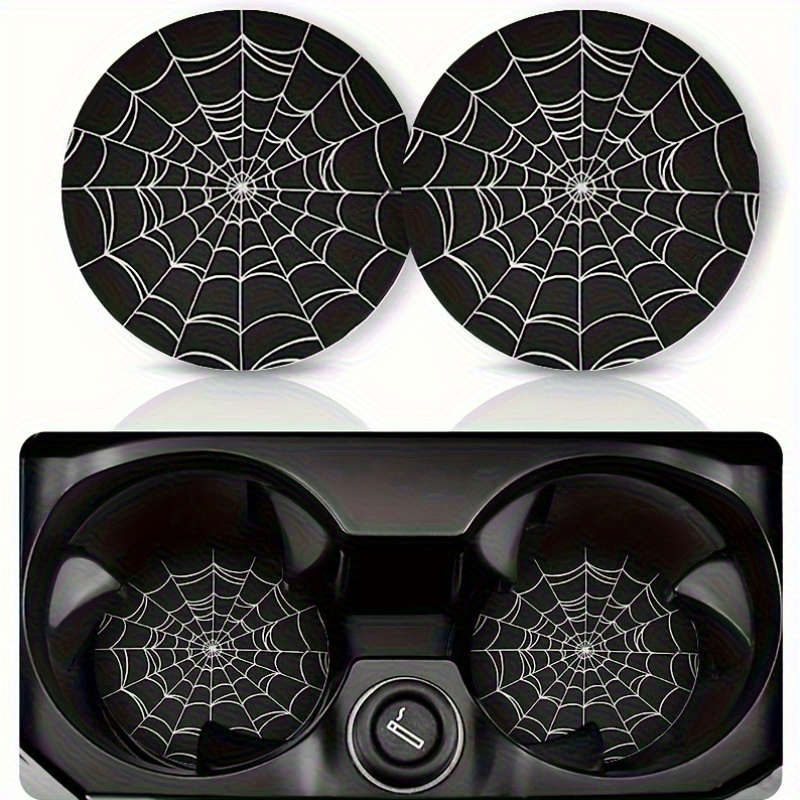 2pcs Spider Web Design Car Cup - Interior Design Web recension och pris