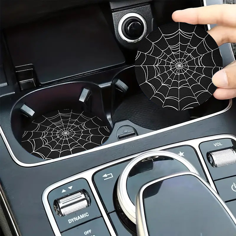 2pcs Spider Web Design Car Cup - Interior Design Web recension och pris
