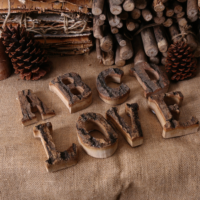 Wooden Letters Home Decor Alph - Interior Design Product recension och pris