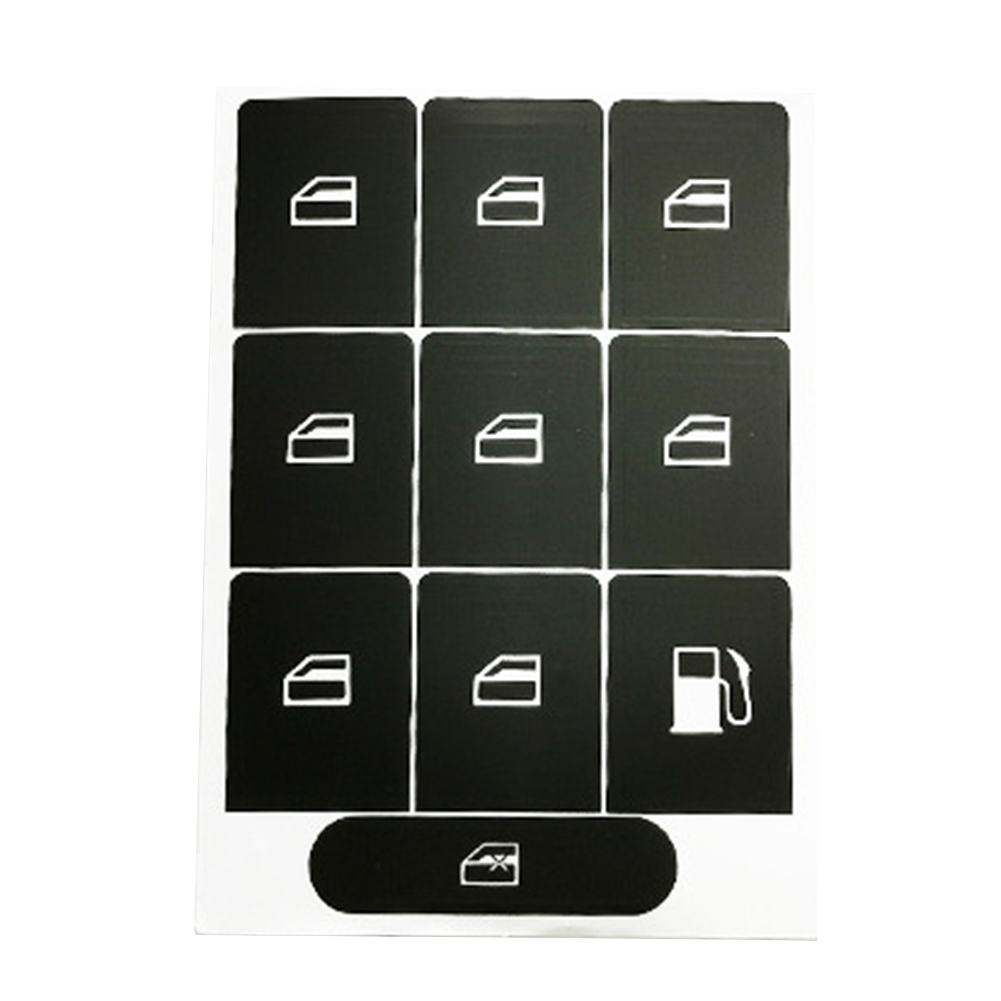 1PC Car Window Lifter Stickers - Interior Design Mood Board recension och pris