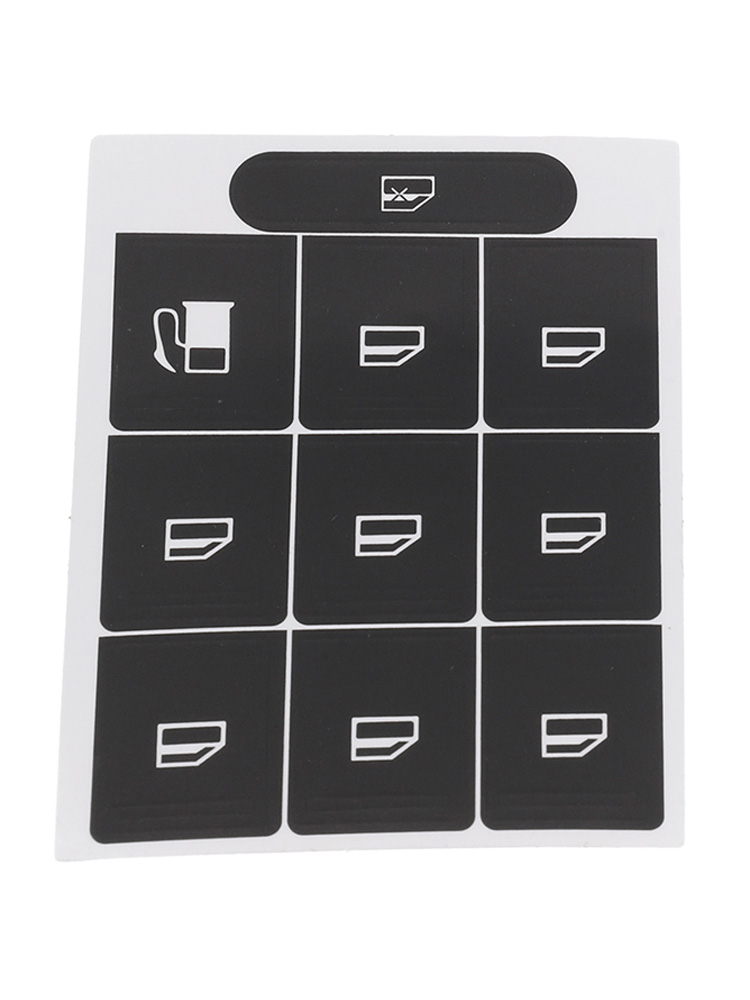 1PC Car Window Lifter Stickers - Interior Design Mood Board recension och pris