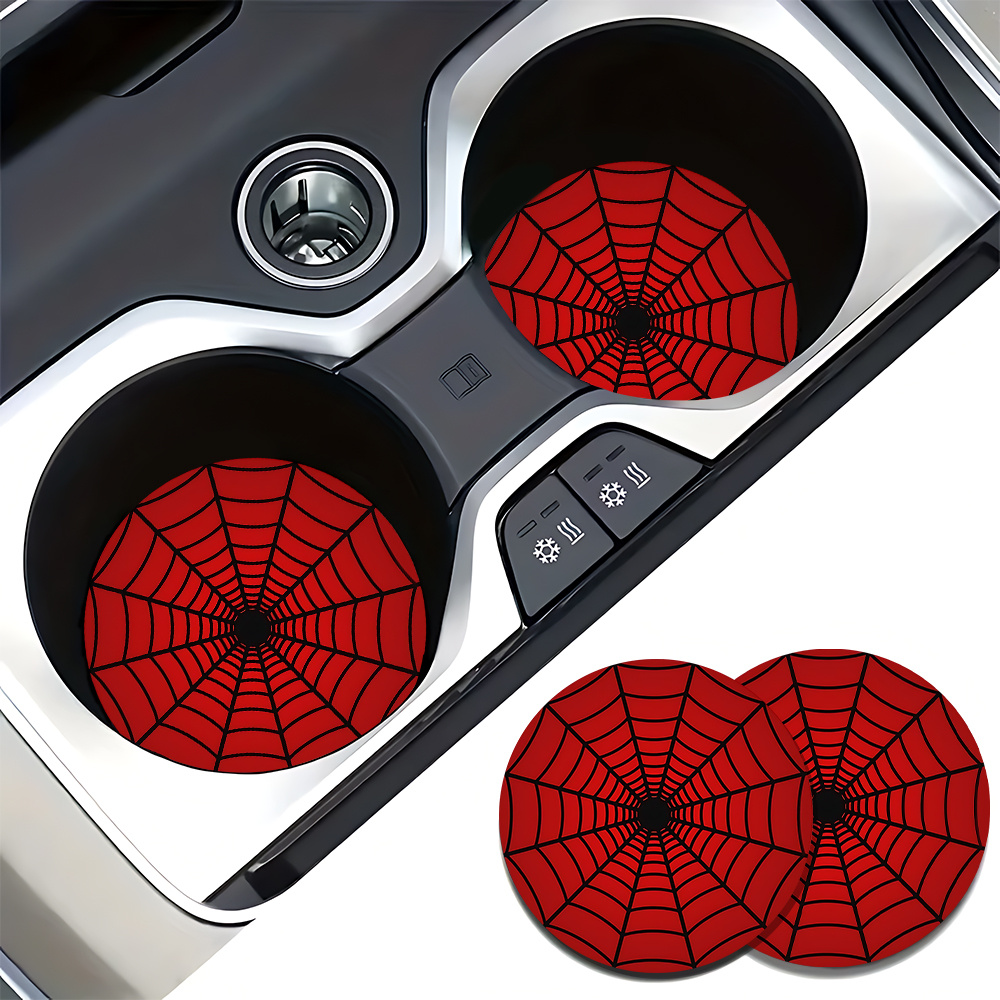4pcs Spider Web Design Car Cup - Interior Design Web recension och pris