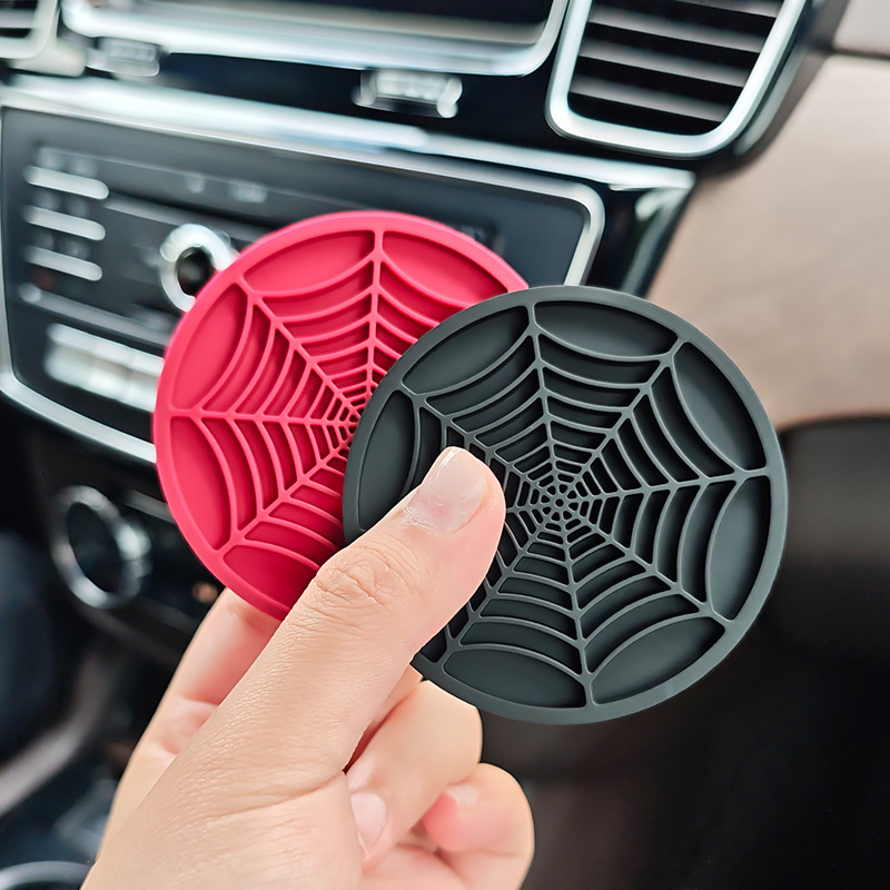 4pcs Spider Web Design Car Cup - Interior Design Web recension och pris