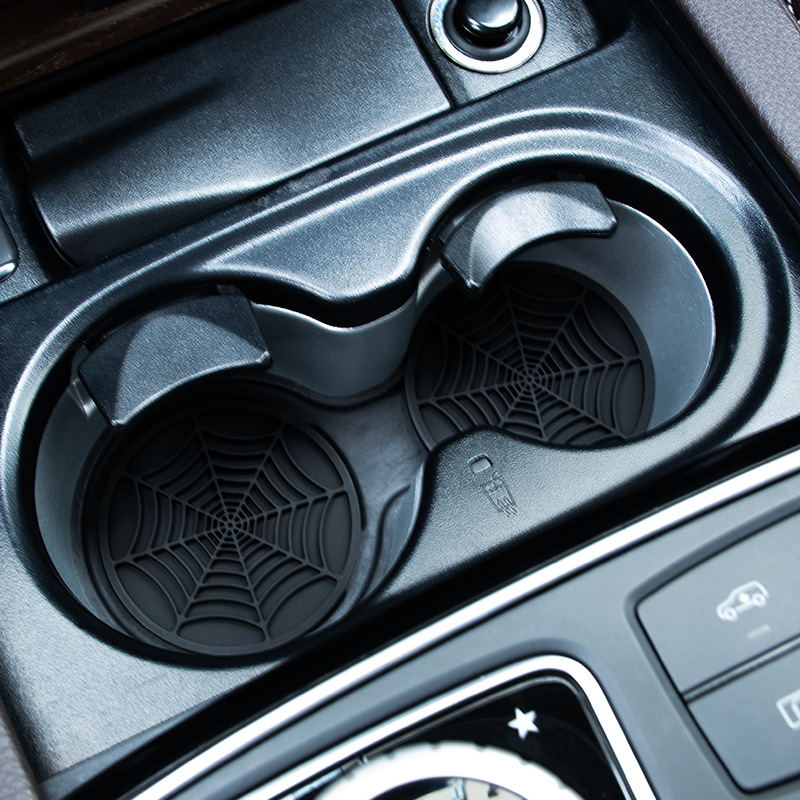 4pcs Spider Web Design Car Cup - Interior Design Web recension och pris