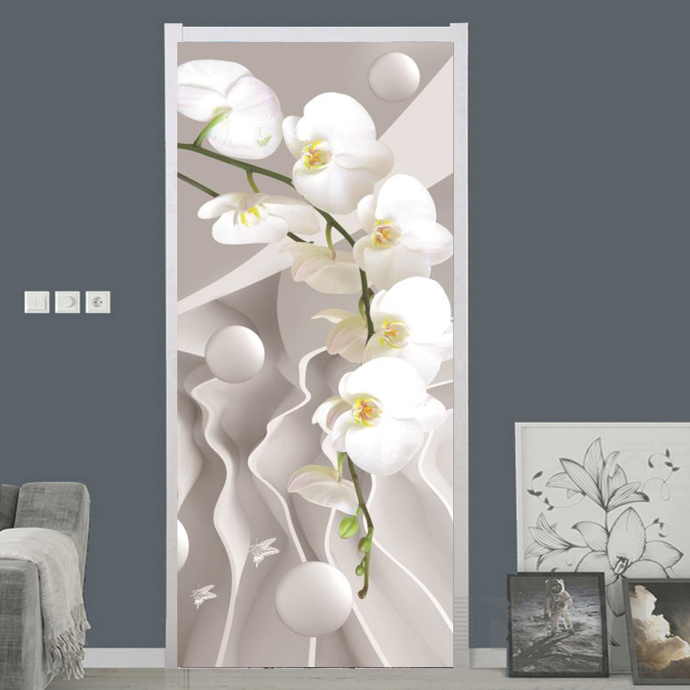 White Rose Flower Wallpaper Fo - Interior Design Product recension och pris
