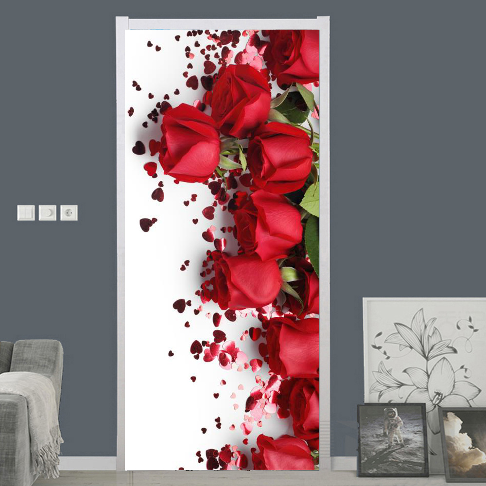 White Rose Flower Wallpaper Fo - Interior Design Product recension och pris